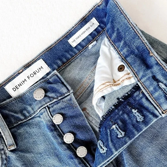 DENIM Forum High Rise Jeans - Picture 4 of 13